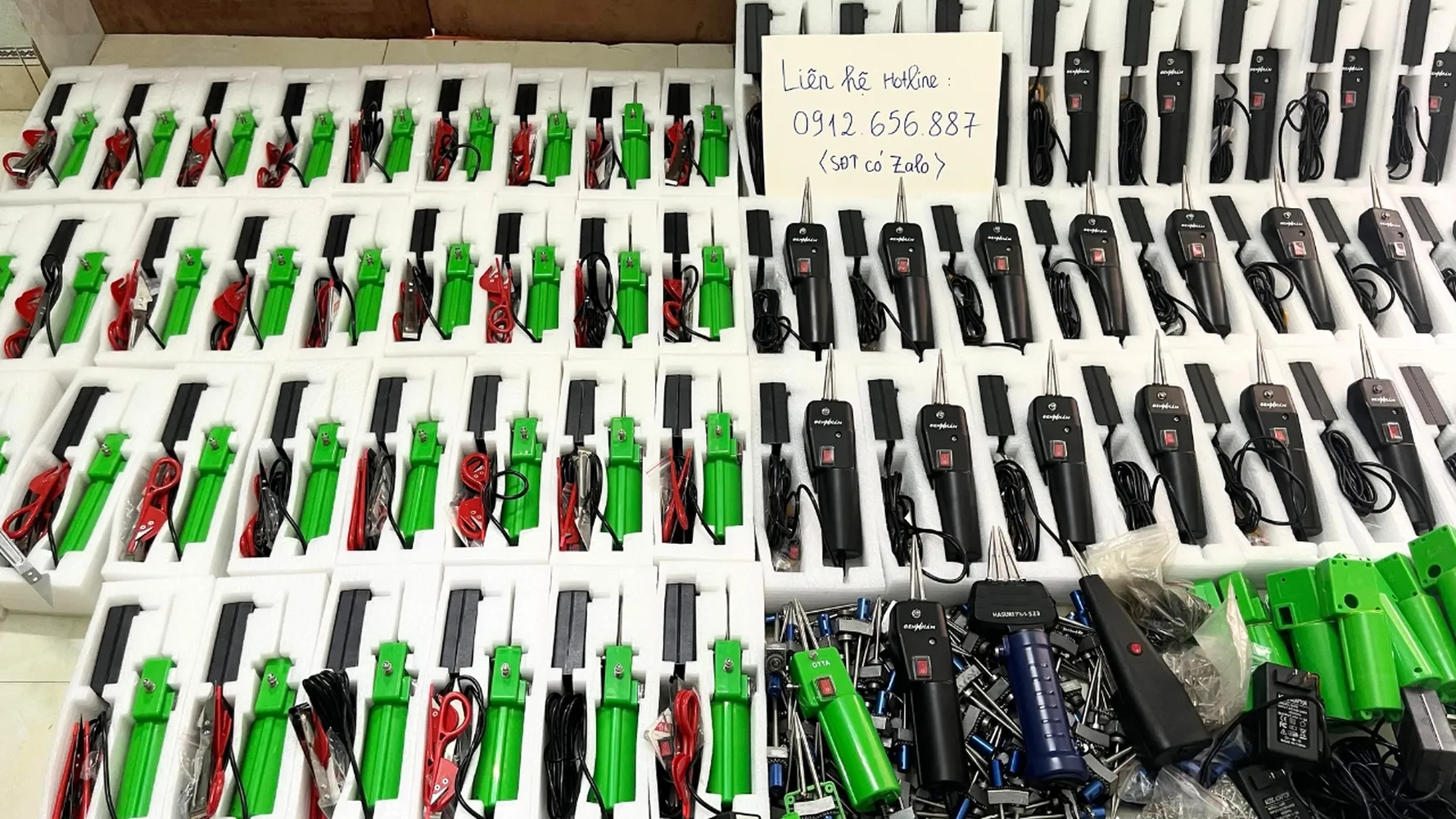 Máy nhổ lông măng vịt cầm tay OTTA 2 đầu kẹp nhổ đều và nhẹ tay